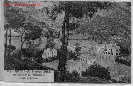 Postales: 7-1a182. Barcelona. Funicular de Vallvidrera - Foto 1