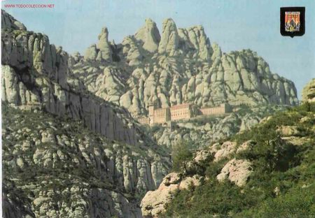 Postales: Tarjeta postal : Panor&aacute;mica de Montserrat
