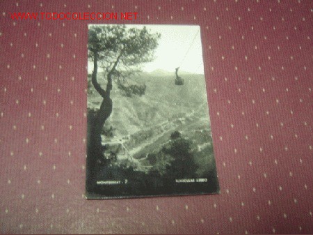 Postales: Postal de Montserrat (Funicular Aereo) - Foto 1