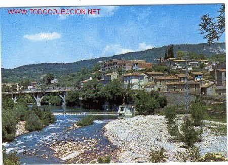 Cartoline: SAN QUIRICO DE BESORA (SANT QUIRZE DE BESORA). VISTA PARCIAL Y RIO TER.