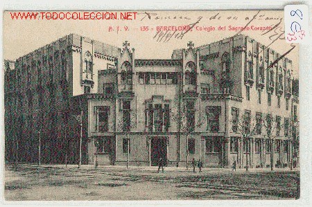 Cartes Postales: (PS-73)POSTAL BARCELONA-COLEGIO DEL SAGRADO CORAZON.