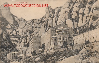 Postales: TARJETA POSTAL DE MONTSERRAT.-EXTERIOR DEL CAMARIN-.