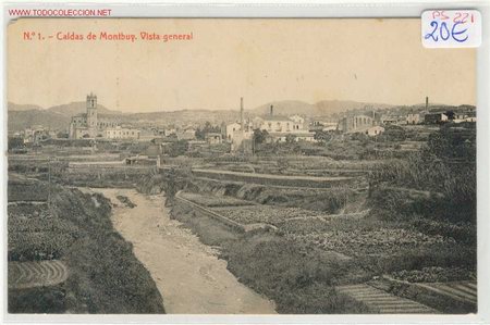 Postcards: (PS-221)POSTAL CALDAS DE MONTBUY- VISTA GENERAL.