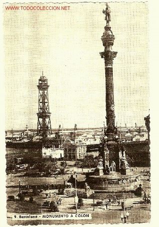Postales: 9. Barcelona Monumento a Colon - Foto 1
