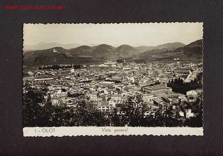 Postales: Postal d OLOT (Girona): Vista general - Foto 1
