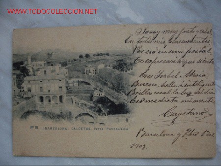 Cartoline: BARCELONA.CALDETAS VISTA PANORAMICA
