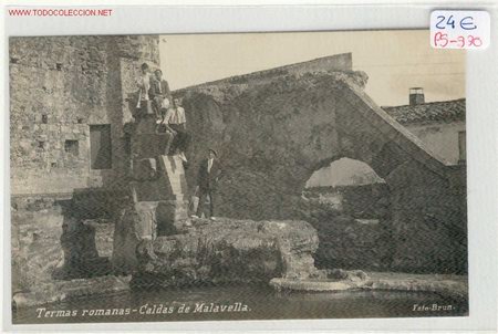 Postcards: (PS-330)POSTAL CALDAS DE MALAVELLA-Termas Romanas.