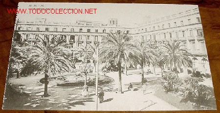 Postkarten: ANTIGUA POSTAL DE BARCELONA - PLAZA REAL - ED. HAUSER Y MENET - NO CIRCULADA.