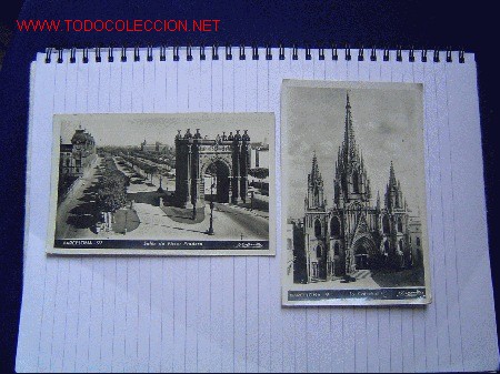 Postales: Dos postales Barcelona. - Foto 1