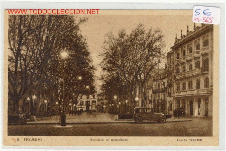 Postales: (PS-565) POSTAL FIGUERAS - Rambla - Foto 1