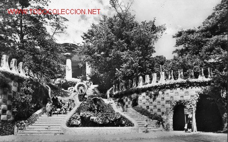 Postales: PARQUE G&Uuml;ELL. ENTRADA. BARCELONA. - Foto 1