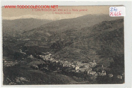 Postales: (PS-636) POSTAL CAMPRODON - Vista General. - Foto 1