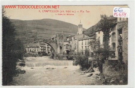 Postales: (PS-634) POSTAL CAMPRODON - Riu Ter. - Foto 1