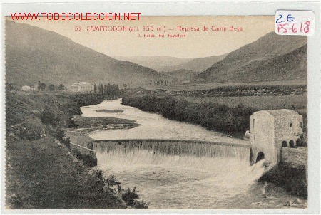 Postales: (PS-618) POSTAL CAMPRODON - Represa de Camp Beya. - Foto 1