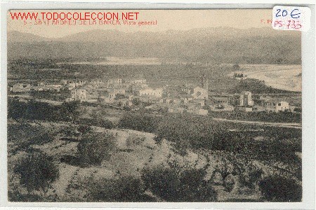 Postcards: (PS-733) POSTAL DE SANT ANDREU DE LA BARCA - Vista General.