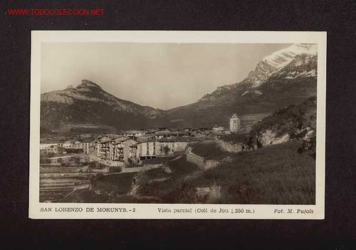 Postales: Postal de SANT LLOREN&Ccedil; DE MORUNYS (Lleida): Vista parcial (Pujols num.2)