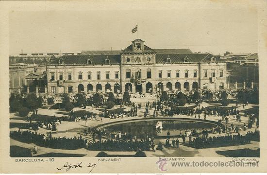 Postales: BARCELONA. PARLAMENTO. A&Ntilde;O 1934. - Foto 1