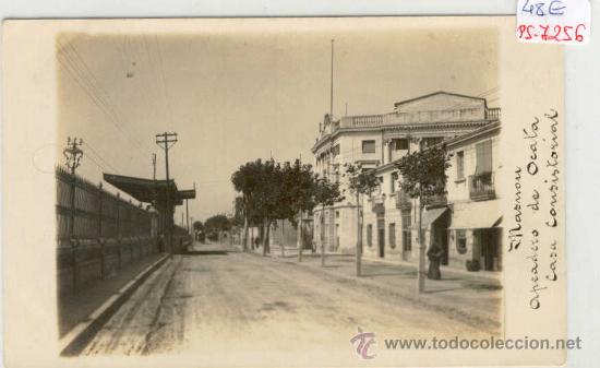 Postkarten: (PS-7256)POSTAL FOTOGRAFICA DE MASNOU-APEADERO FERROCARRIL DE OCATA Y CASA CONSISTORIAL
