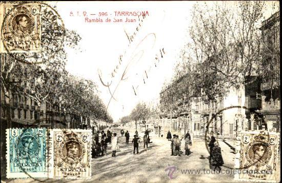 Postales: Tarragona : Rambla de San Juan - Foto 1