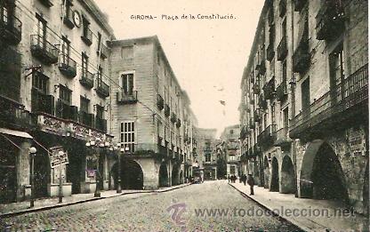 Postales: POSTAL GIRONA PLA&Ccedil;A DE LA CONSTITUCIO - Foto 1