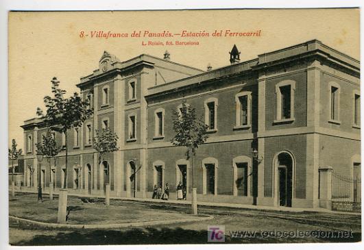 Postales: VILLAFRANCA DEL PANADES, ESTACION DEL FERROCARRIL  , P26698