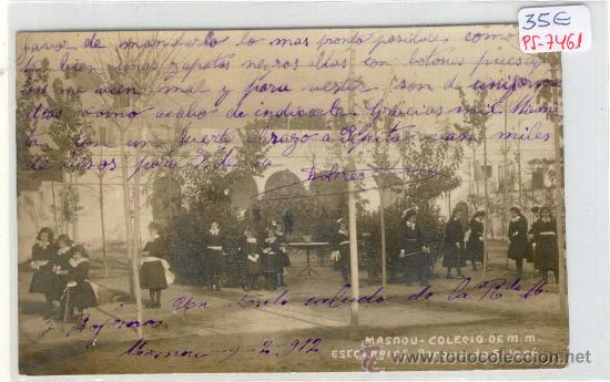 Postcards: (PS-7461)POSTAL FOTOGRAFICA DE MASNOU-COLEGIO DE M.M.ESCOLAPIAS PARQUE DE SAN JOSE