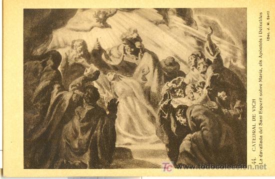 Postais: TARJETA POSTAL DE CATEDRAL DE VICH. HUECOGRABADO DE MUMBRU