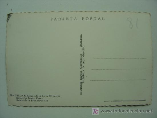 Postales: GERONA - REF.: 81 - Foto 2