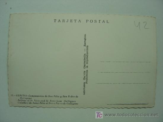 Postales: GERONA - REF.: 42 - Foto 2