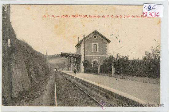 Postkarten: (PS-7636)POSTAL DE MONCADA-ESTACION DEL F.C.DE S.JUAN DE LAS ABADESAS