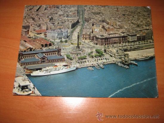 Postkarten: 1020.-BARCELONA   PUERTO VISTA AEREA PARCIAL   CIRCULADA