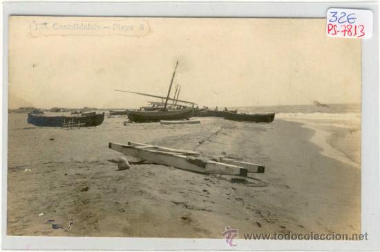 Postcards: (PS-7813)POSTAL FOTOGRAFICA DE CASTELLDEFELS-PLAYA
