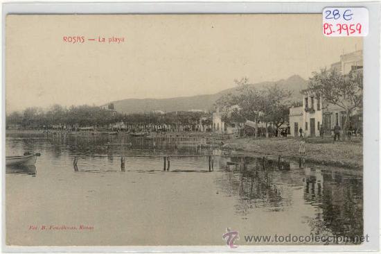 Postcards: (PS-7959)POSTAL DE ROSAS-LA PLAYA