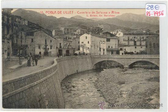 Postcards: (PS-7956)POSTAL DE POBLA DE LILLET-CARRETERA DE SOLSONA A RIBAS