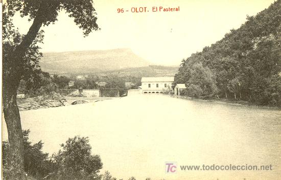 Cartoline: TARJETA POSTAL DE OLOT.GERONA. N&ordm;96. EL PASTERAL. FOTOTIPIA THOMAS. EDIC. E. ARQUES