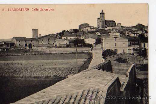 Postales: 2 LLAGOSTERA - CALLE BARCELONA - Foto 1