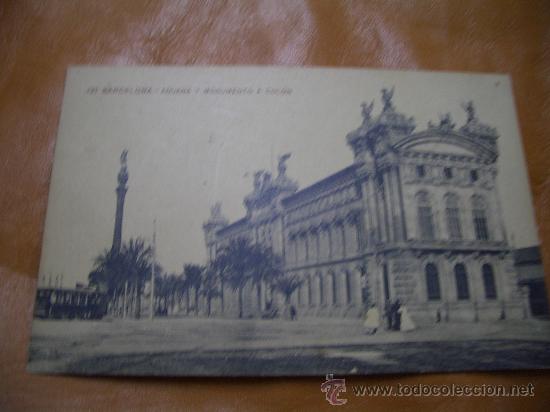 Postales: ADUANA Y MONUMENTO A COLON - Foto 1