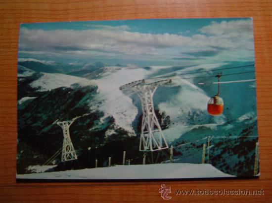 Postales: POSTAL PIRINEOS ORIENTALES SUPERMOLINA (ALTA CERDA&Ntilde;A)TELEGABINA ALPUIG ALP CIRCULADA