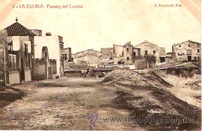Postales: POSTAL LA ESCALA PASSEIG DEL CODOLA - Foto 1
