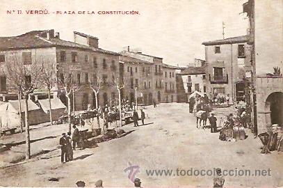 Postales: POSTAL VERDU PLAZA DE LA CONSTITUCION - Foto 1