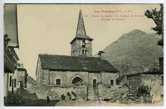 Postales: VALLE DE ARAN , LERIDA , LOS PIRINEOS, IGLESIA DE BOSOST, P26813
