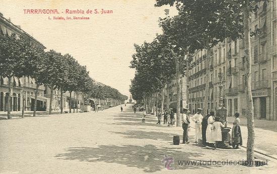 Postales: TARRAGONA. RAMBLA DE SAN JUAN. - Foto 1