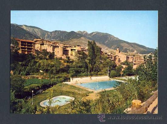 Postales: Postal de BAGA: Piscina i vista parcial (Distr.Albo)