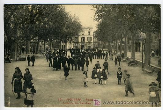 Postales: FIGUERAS ,GERONA , RAMBLA , P27355 - Foto 1