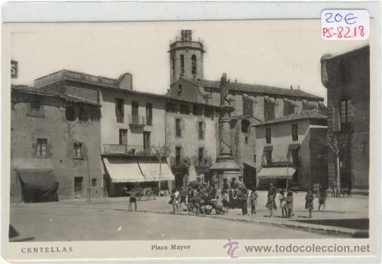Postcards: (PS-8218)POSTAL FOTOGRAFICA DE CENTELLAS-PLAZA MAYOR