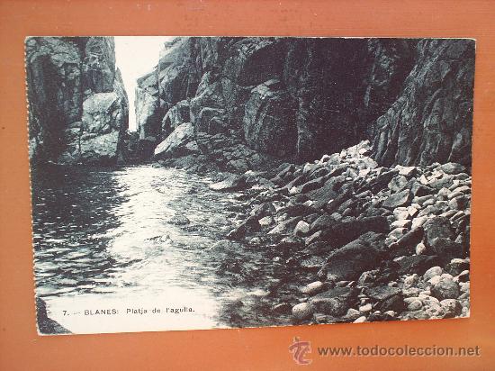 Postales: BLANES N.7-PLATJA DE LAGULLA-SIN CIRCULAR - Foto 1