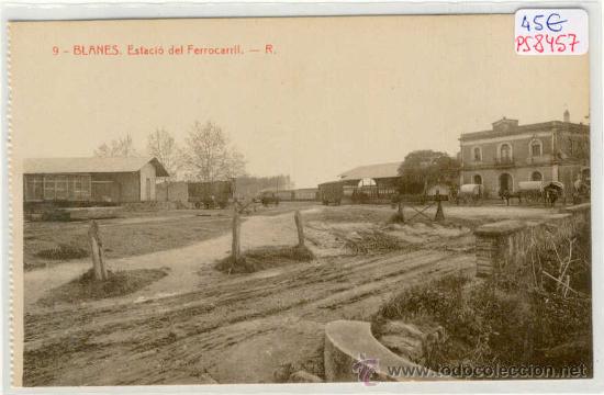 Postkarten: (PS-8457)POSTAL DE BLANES-ESTACIO DEL FERROCARRIL