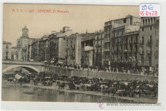 Postkarten: (PS-8428)POSTAL DE GERONA-EL MERCADO