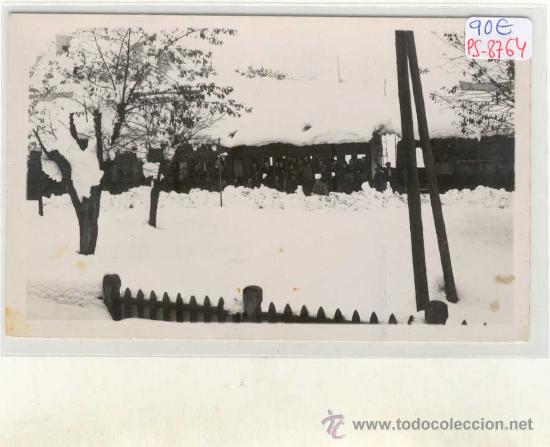 Postkarten: (PS-8764)POSTAL FOTOGRAFICA DE TARREGA(LLEIDA)-FERROCARRIL BLOQUEADO EN LA ESTACION POR LA NIEVE