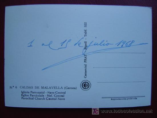 Postales: CALDAS DE MALAVELLA, GERONA - Foto 2